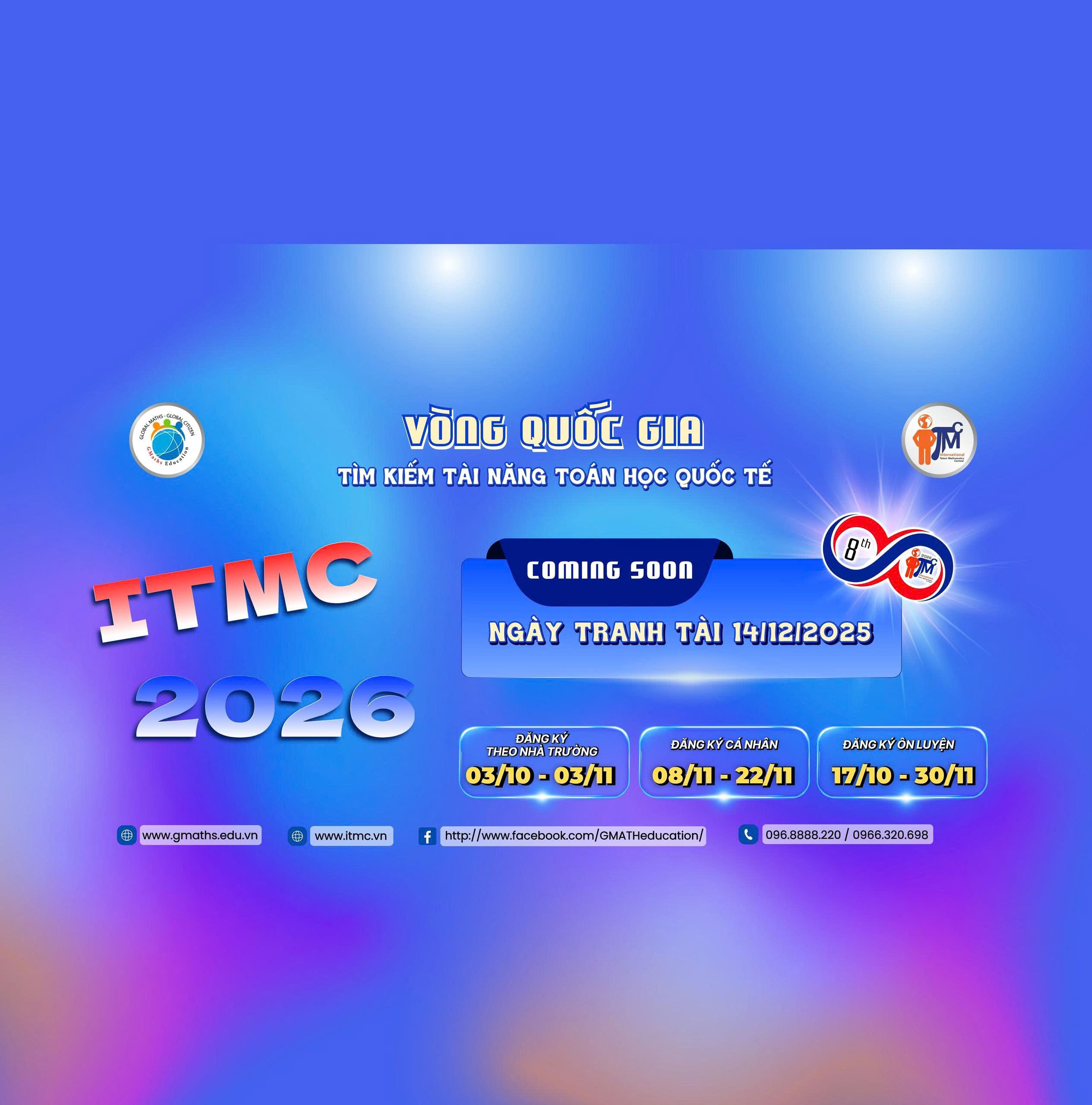 Khởi động Sân chơi “Tìm kiếm Tài năng Toán học Quốc tế ITMC 2026”